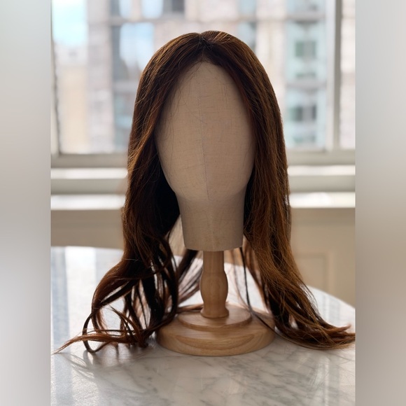 18 Inch Human Hair Wig Women - Red Hair